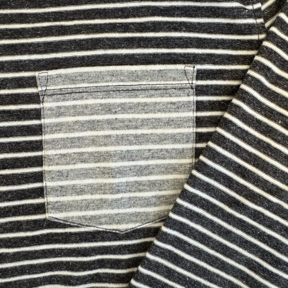 Y2K Striped Shirt - Black Brown 1826 - Picture 3 of 3